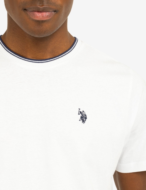 Футболки U.S. Polo Assn з логотипом 1159804600 (Білий, M)