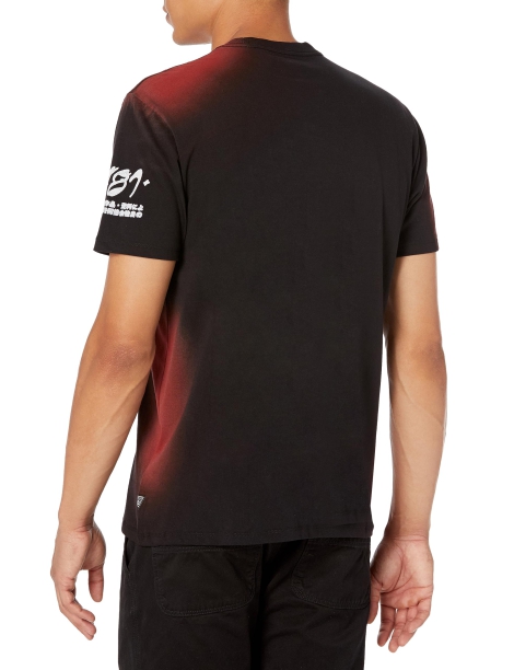 Мужская футболка Guess с рисунком 1159805387 (Черный, S)