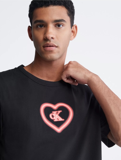 Мужская lounge футболка Calvin Klein с логотипом 1159806262 (Черный, XL)
