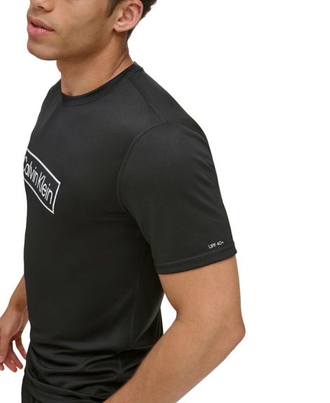 Мужская футболка Calvin Klein с защитой от УФ-лучей UPF 40+ 1159807022 (Черный, M)