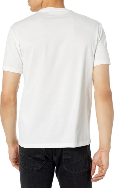 Мужская футболка Armani Exchange с объемной вышивкой 1159807790 (Белый, XXL)
