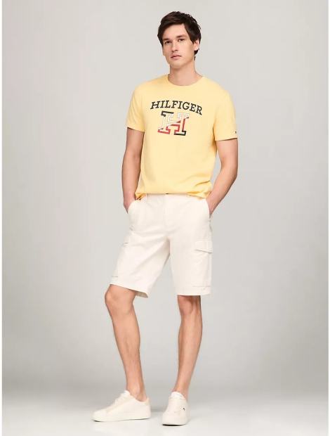 Мужская футболка Tommy Hilfiger с логотипом 1159808408 (Желтый, XL)