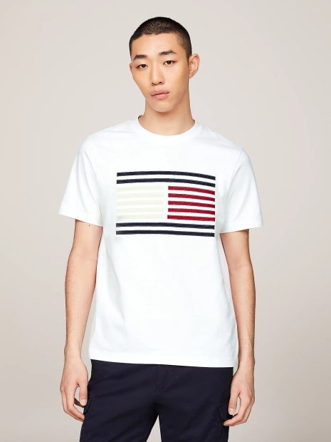 Футболка чоловіча Tommy Hilfiger з вишивкою 1159808429 (Білий, XL)