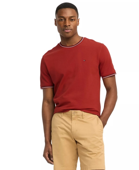 Мужская футболка Tommy Hilfiger с логотипом 1159810147 (Красный, XL)