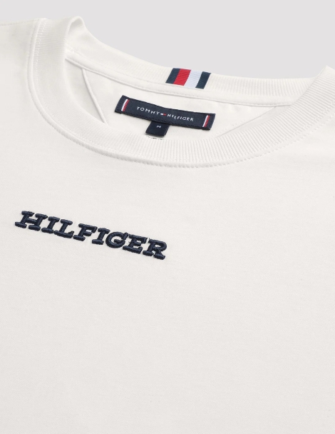 Футболка чоловіча Tommy Hilfiger з вишивкою 1159809632 (Молочний, XXXL)