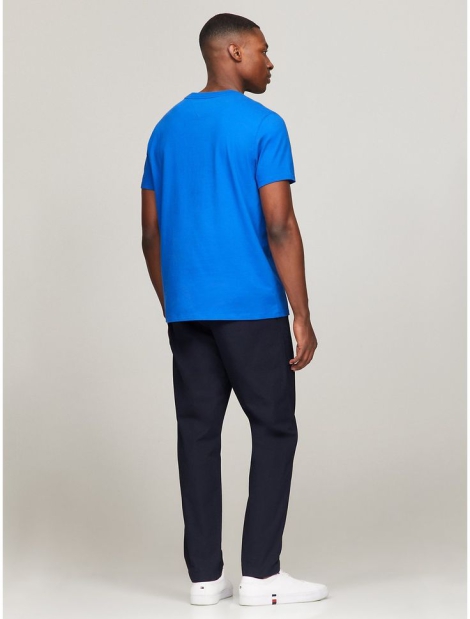 Мужская футболка Tommy Hilfiger с вышивкой 1159809940 (Синий, 3XL)