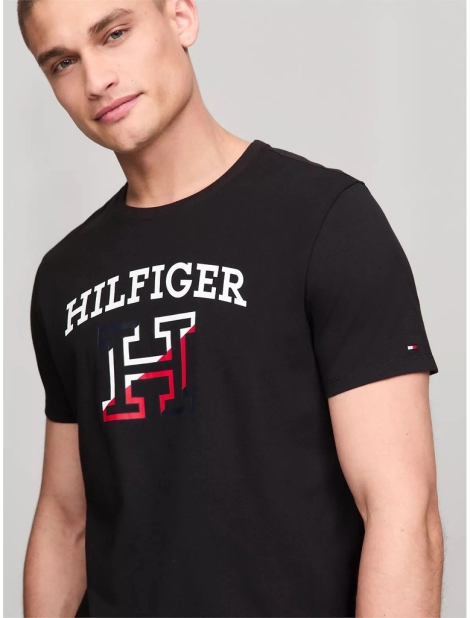 Чоловіча футболка Tommy Hilfiger з логотипом 1159810133 (Чорний, XL)