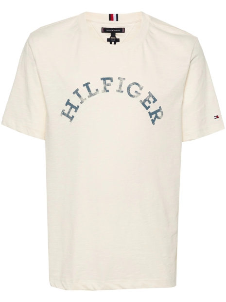 Чоловіча футболка Tommy Hilfiger з логотипом 1159810149 (Молочний, XXXL)