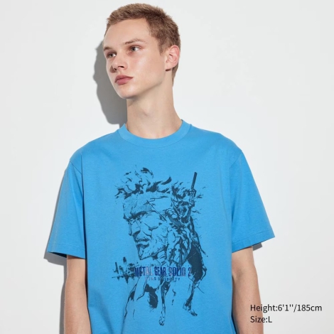 Футболка UNIQLO с рисунком Metal Gear 1159811309 (Синий, M)