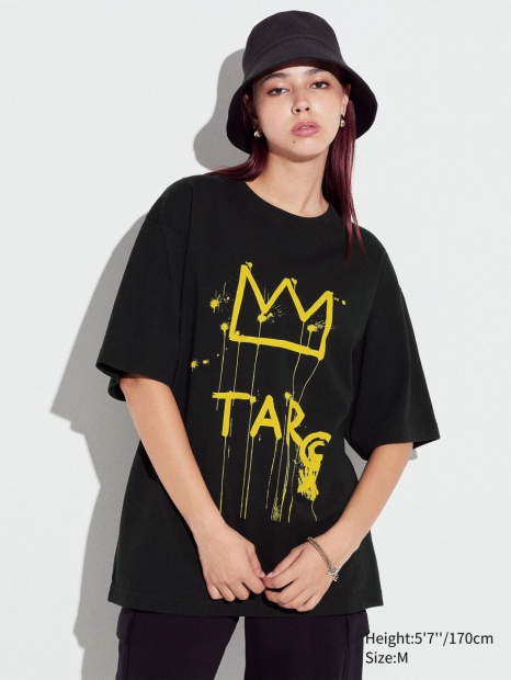 Футболка UT Archive UNIQLO Jean-Michel Basquiat King Pleasure 1159811616 (Черный, M)