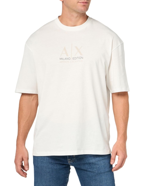 Футболка Armani Exchange с логотипом 1159811859 (Белый, L)