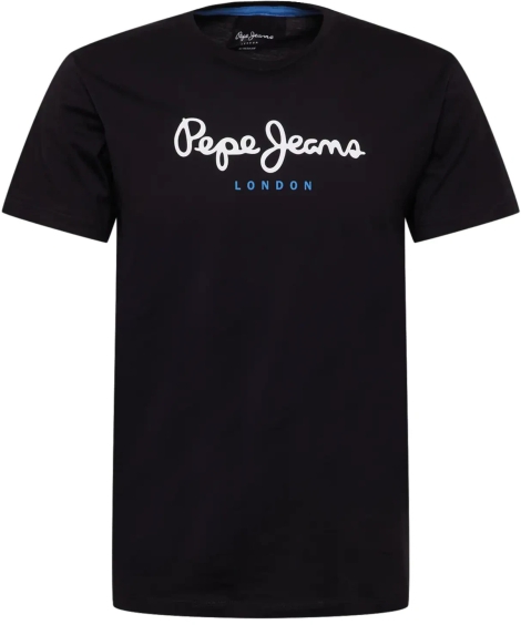 Чоловічі футболки з логотипом Pepe Jeans London 1159812320 (Чорний, L)