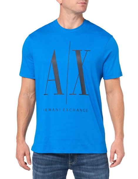 Футболка Armani Exchange с логотипом 1159813792 (Синий, XXL)