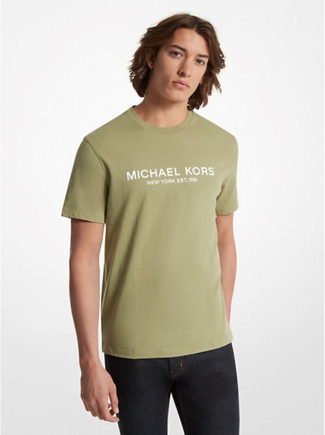 Мужская футболка Michael Kors с логотипом 1159813264 (Зеленый, L)