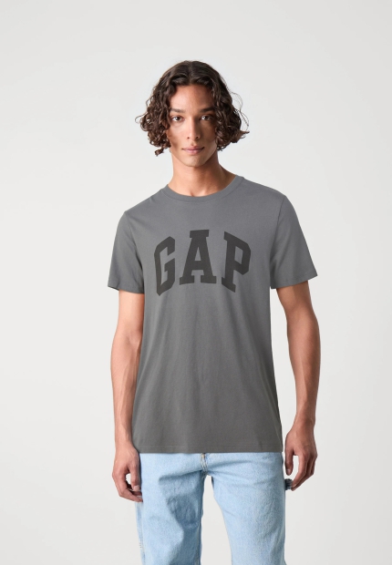 Футболка мужская GAP с логотипом 1159814211 (Серый, S)