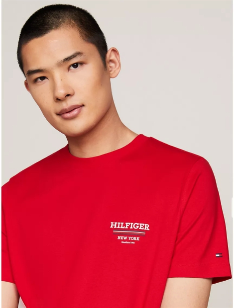 Чоловічі футболки Tommy Hilfiger з логотипом 1159813776 (червоний, L)