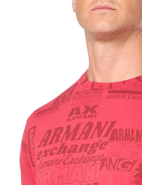 Футболка Armani Exchange с логотипом 1159814217 (Красный, L)