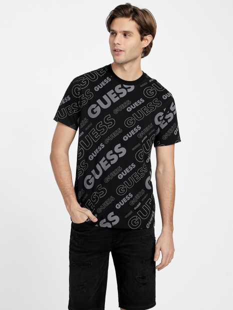 Мужская футболка Guess с логотипом 1159814504 (Черный, XXL)