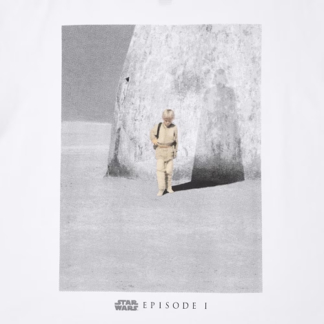 Футболка UNIQLO Star Wars by Kosuke Kawamura с принтом 1159814754 (Белый XS)