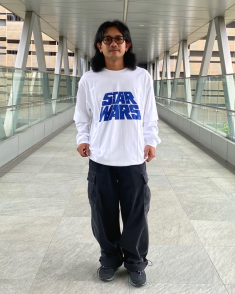 Футболка UNIQLO Star Wars by Kosuke Kawamura с принтом 1159814757 (Белый L)