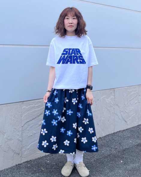 Футболка UNIQLO Star Wars by Kosuke Kawamura с принтом 1159814756 (Белый M)