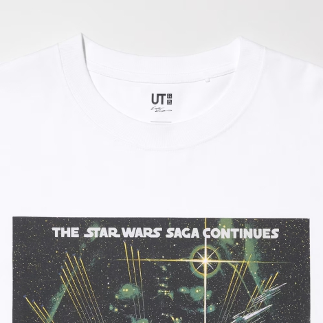 Футболка UNIQLO Star Wars by Kosuke Kawamura с принтом 1159814765 (Белый XXL)