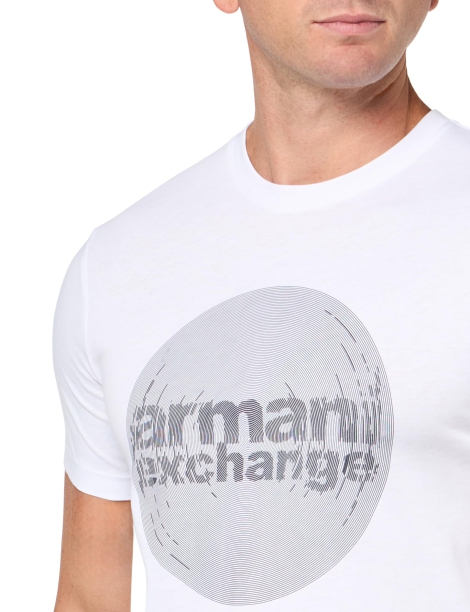 Мужская футболка Armani Exchange с логотипом 1159815565 (Белый XXL)