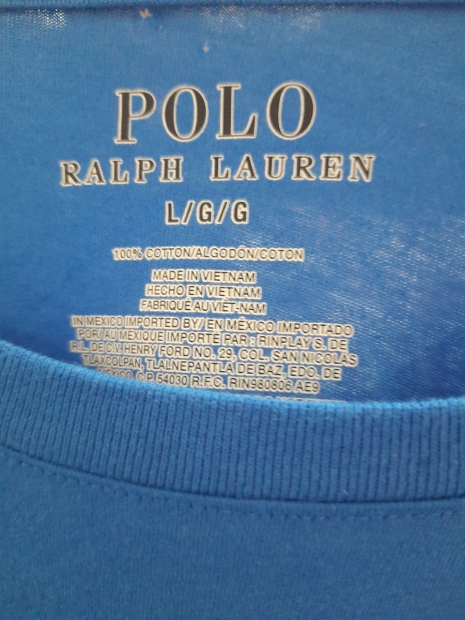 Футболка чоловіча Polo Ralph Lauren з вишитим логотипом 1159815761  (Білий/синій L)