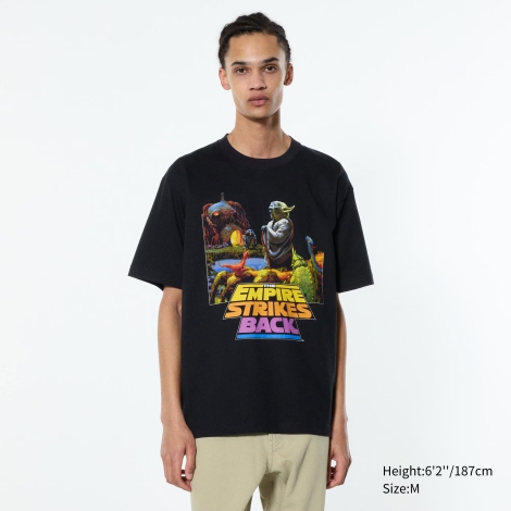 Футболка UNIQLO Star Wars by Kosuke Kawamura с принтом 1159816576 (Черный XXL)