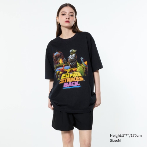 Футболка UNIQLO Star Wars by Kosuke Kawamura с принтом 1159816576 (Черный XXL)