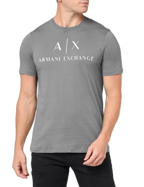 Футболка Armani Exchange с логотипом 1159816898 (Серый M)