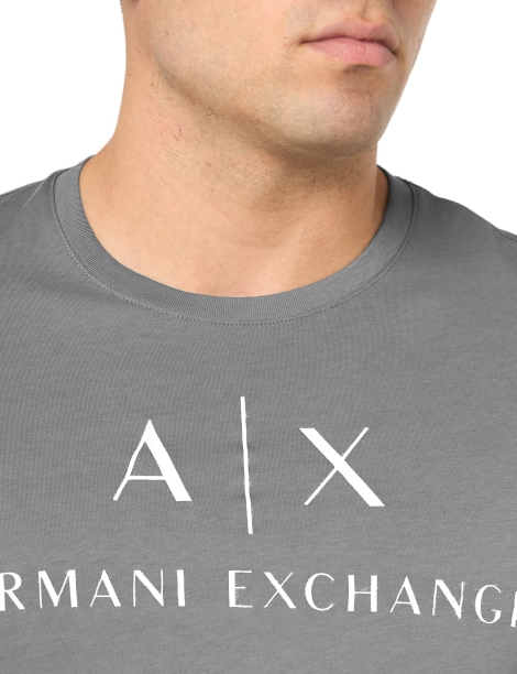 Футболка Armani Exchange с логотипом 1159816898 (Серый M)