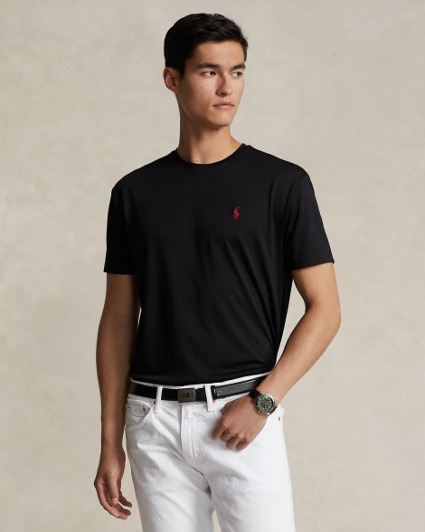 Футболка мужская Polo Ralph Lauren с логотипом 1159818709 (Черный L)