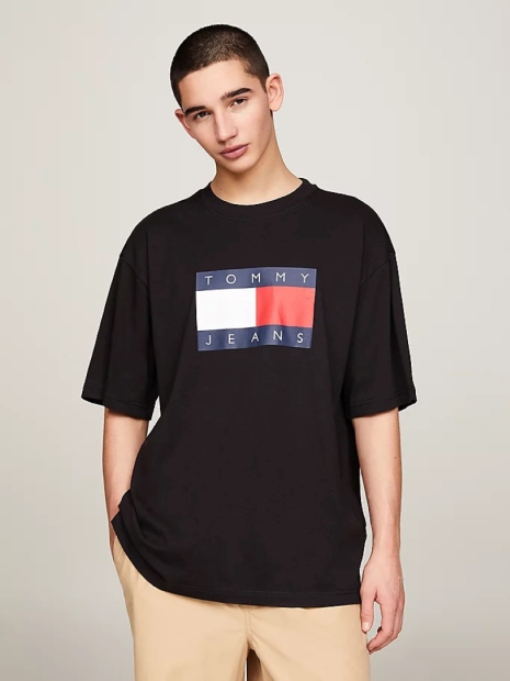 Футболка Tommy Hilfiger с логотипом 1159819353 (Черный S)