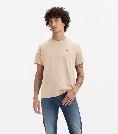 Футболка мужская Levi's с коротким рукавом 1159819605 (Бежевый XL)