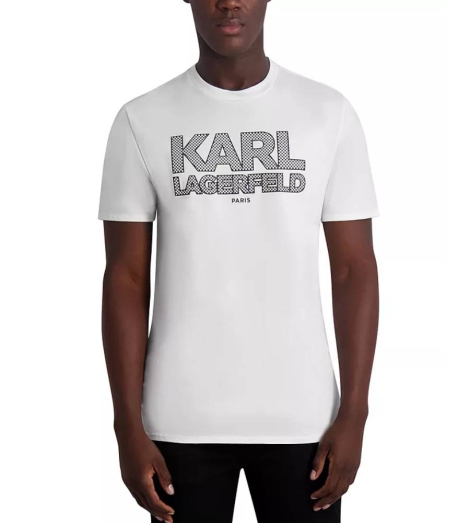 Мужская футболка Karl Lagerfeld Paris с логотипом 1159820857 (Белый XXL)