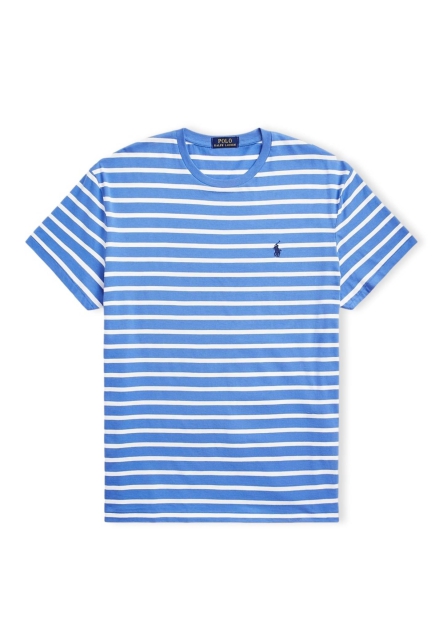 Футболка мужская Polo Ralph Lauren в полоску 1159822047 (Синий XXL)