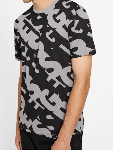 Чоловічі футболки Guess з логотипом 1159822797 (Сірий XXL)