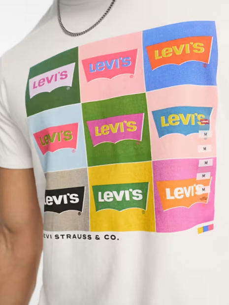 Футболка мужская Levi's с логотипом 1159823161 (Белый XL)
