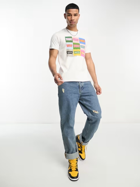 Футболка мужская Levi's с логотипом 1159823161 (Белый XL)
