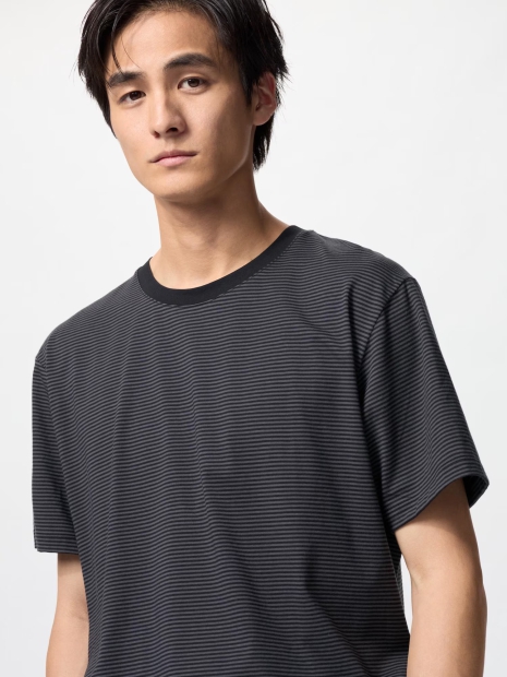 Стильна футболка UNIQLO AIRism 1159824420 (Чорний M)