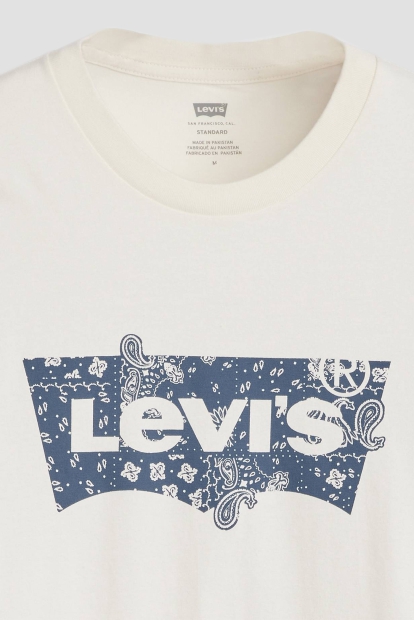 Футболка чоловіча Levi's з логотипом 1159824656 (Молочний L)