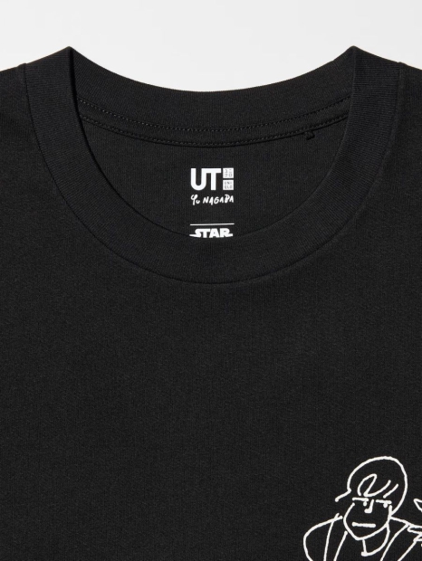 Футболка UNIQLO Star Wars Yu Nagaba UT з принтом 1159825437 (Чорний XL)