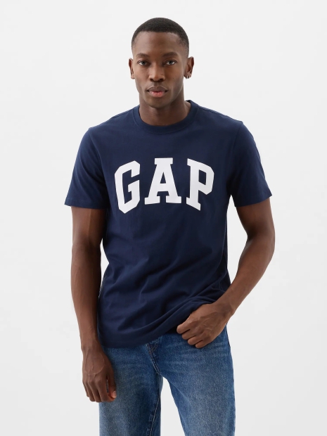 Футболка мужская GAP с логотипом 1159826934 (Синий M)