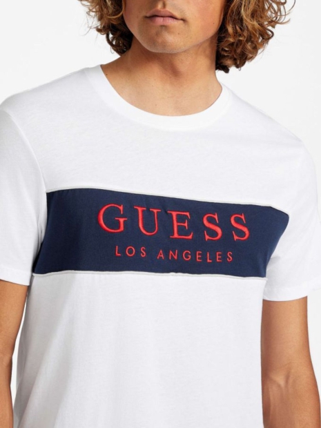 Чоловічі футболки Guess з вишитым логотипом 1159825795 (Білий XL)