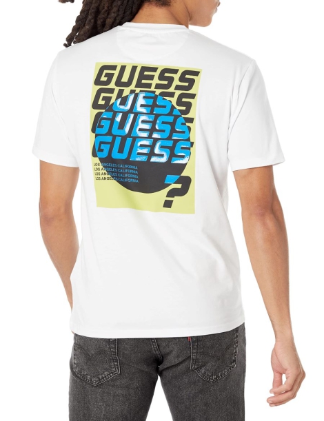 Чоловічі футболки Guess логотипом 1159827368 (Білий XXL)