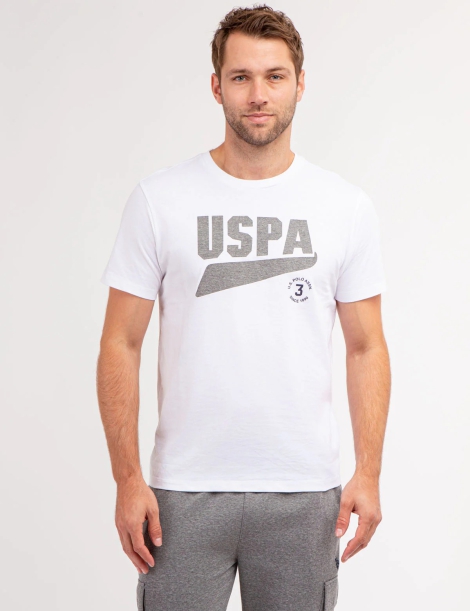 Футболка U.S. Polo Assn с логотипом 1159827727 (Белый XL)