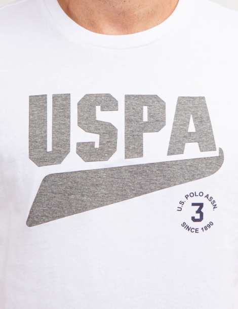 Футболка U.S. Polo Assn с логотипом 1159827728 (Белый XXL)