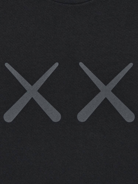 Футболка KAWS + Warhol UNIQLO с принтом 1159831706 (Черный XXL)