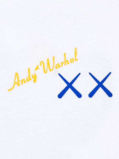 Футболка KAWS + Warhol UNIQLO с принтом сзади 1159831709 (Белый XXL)